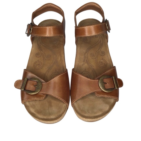 Taos Vera Leather Sandal in Hazelnut Size 9/9.5 - Picture 1 of 10